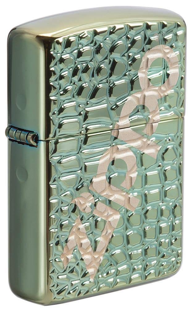 Zippo 207 Woodchuck Compass Benzinfeuerzeug, Messing, Transparent, 30 x 3,5 x 5,5 cm, Transparent