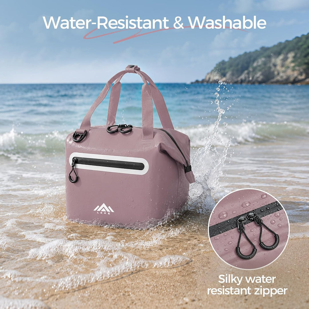 Lekesky Kühltasche Klein 12L – Wasserdicht & Leckgeschützt, Isolierte Lunchtasche für Unterwegs, Tra