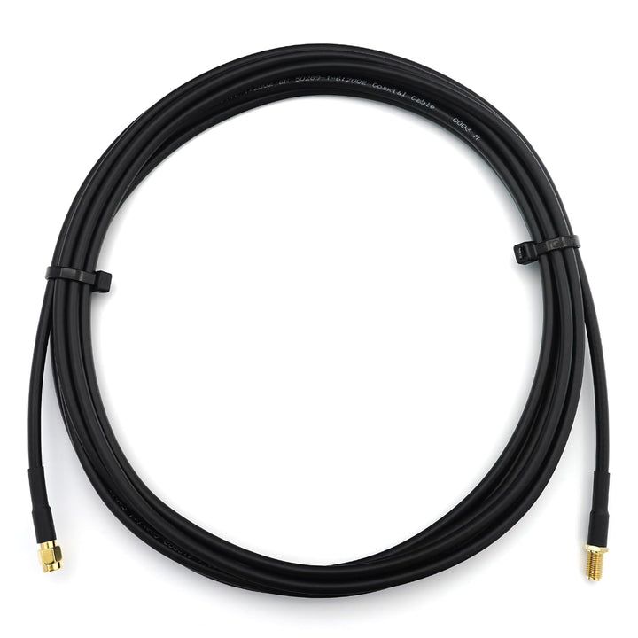 RANGEFUL 7m RP-SMA Stecker auf RP-SMA Buchse RG58 Koaxialkabel — 7 Meter Verlustarmes Antennenkabel
