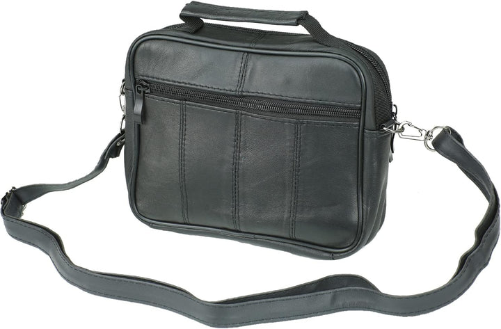 Echt Leder Herren Schultertasche Arbeitstasche Umhängetasche Herrentasche Messenger Flugbegleiter in