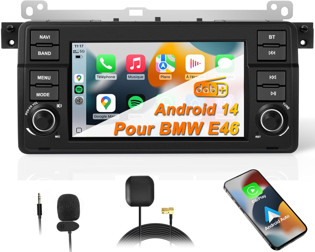 2 DIN Autoradio mit Bildschirm für BMW E46 Sedan Touring Coupé Convertible M3 Compact Rover 75 MG ZT