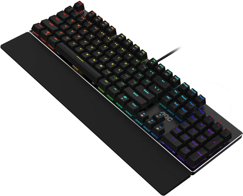 AOC GK500 Gaming Tastatur - Französisches Layout - RGB-Beleuchtung - Anti-Ghosting - AOC G-Tools-Sof