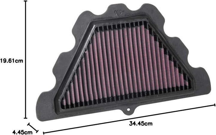 K&N Luftfilter kompatibel mit Kawasaki Z900RS 2018- (KA-9018), Rot