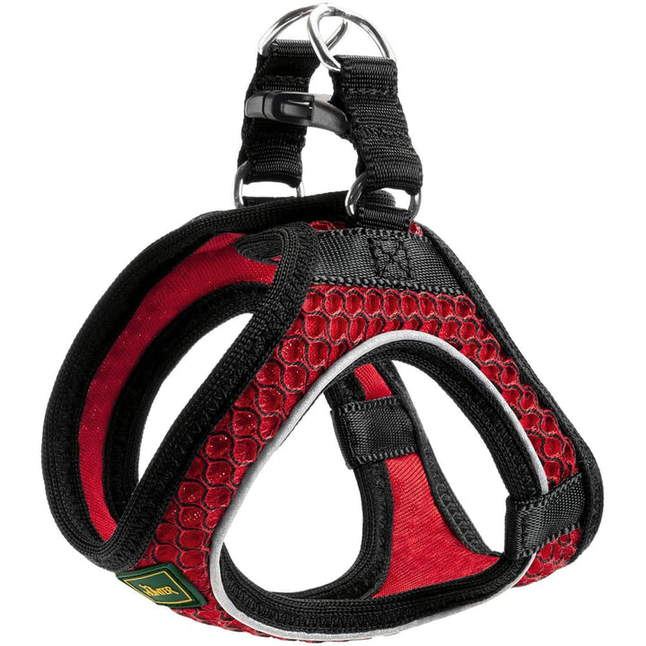 HUNTER HILO COMFORT Geschirr für kleine Hunde mit Netzmaterial und reflektierenden Elementen, rot, S