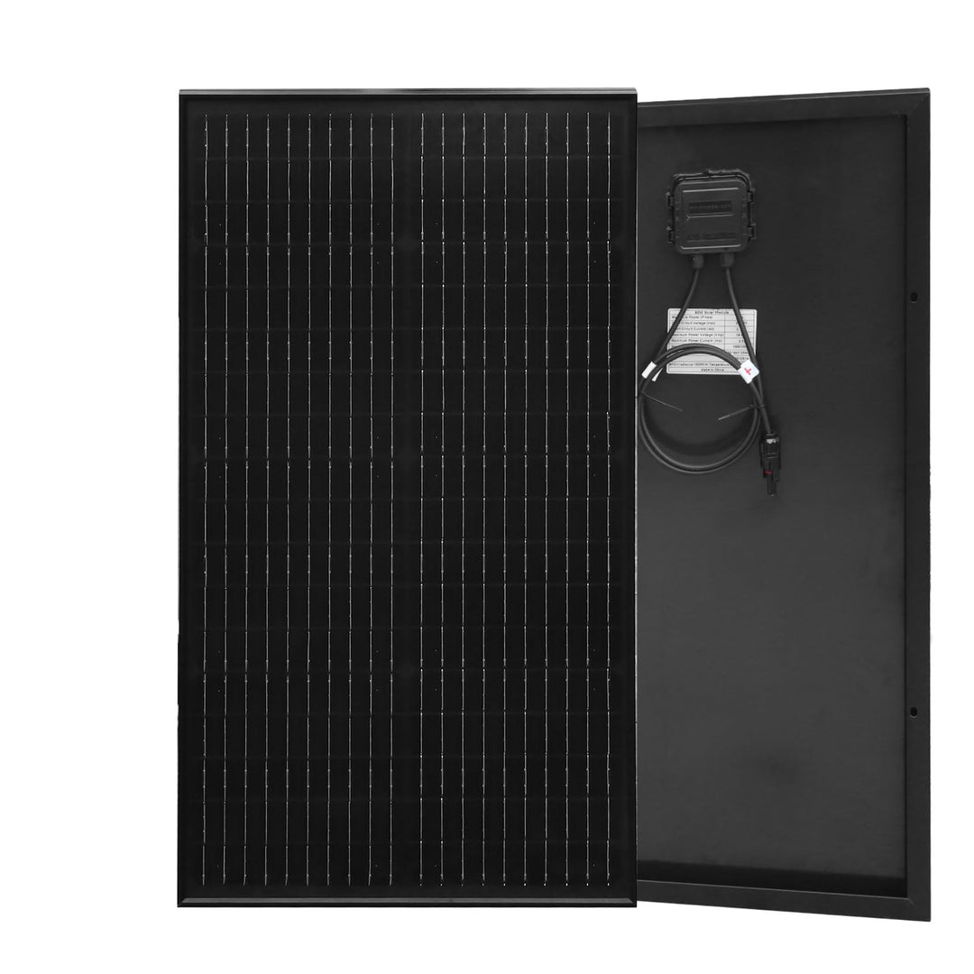 50W Solarpanel 12V, Solar Panel 50 Watt Schwarz Monokristallines Solarmodul für Wohnmobil, Boot, Woh