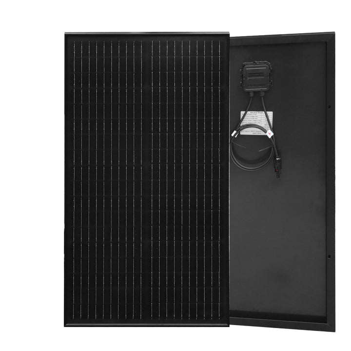 50W Solarpanel 12V, Solar Panel 50 Watt Schwarz Monokristallines Solarmodul für Wohnmobil, Boot, Woh