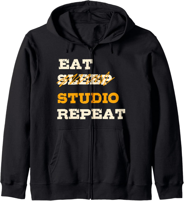 Eat Sleep Studio Repeat | Funny Architect Design Studio Kapuzenjacke