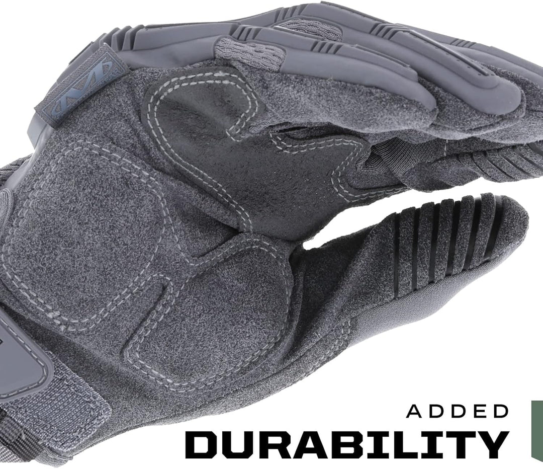 Mechanix Wear: M-Pact Wolf Grau Taktische Arbeitshandschuhe – Berührungsfähig, Aufprallschutz, Absor