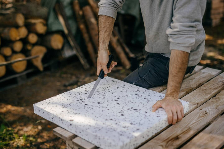 Fiskars Dämmstoffmesser, Gesamtlänge: 42 cm, Rostfreier Stahl, Schwarz, K20, 1001626
