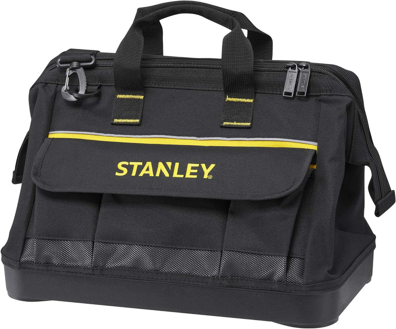 Stanley Werkzeugtasche (44,7 x 27,5 x 23,5 cm, robuster Kunststoffboden, verstärkte Ecken, stabiles