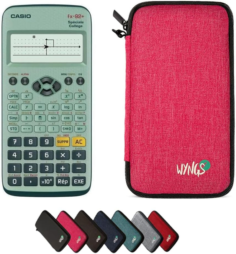 CALCUSO Sparpaket: Casio FX-92 Speciale Collège technisch-wissenschaftlicher Tachenrechner + WYNGS S