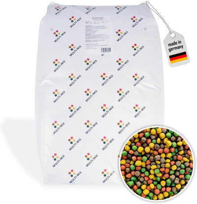 Multi-Mix Koifutter 6mm - Der 4 Sorten Futtermix für Koi und Teichfische für ausgewogene Fisch-Ernäh