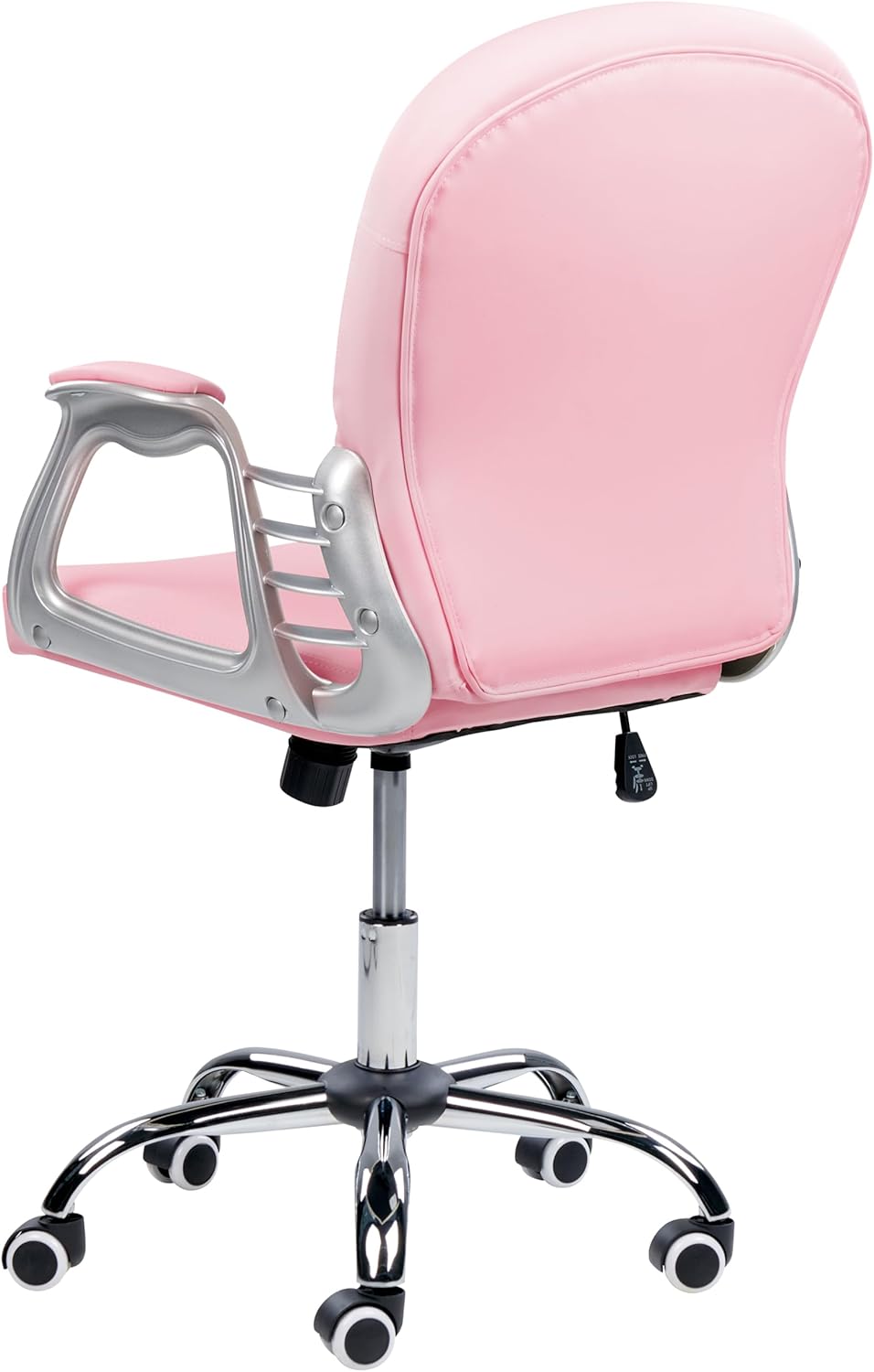 Büro Schreibtischstuhl Drehstuhl Kunstleder Verstellbar Lehne Rosa Princess