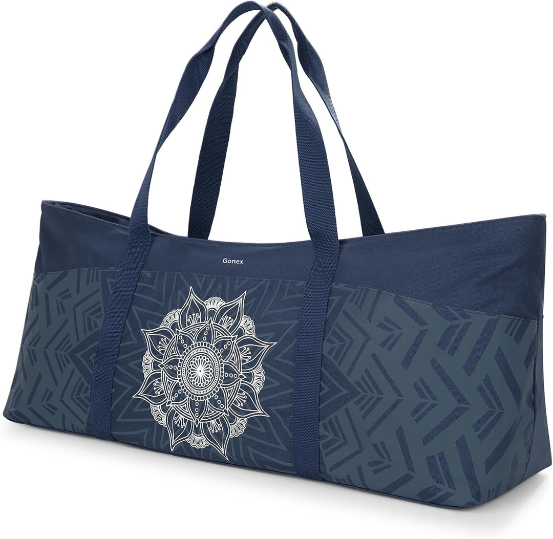 Gonex Yogatasche, Extra Grosse Canvas Sporttasche mit Wasserdichtem Fach & Metallreissverschluss, Fü