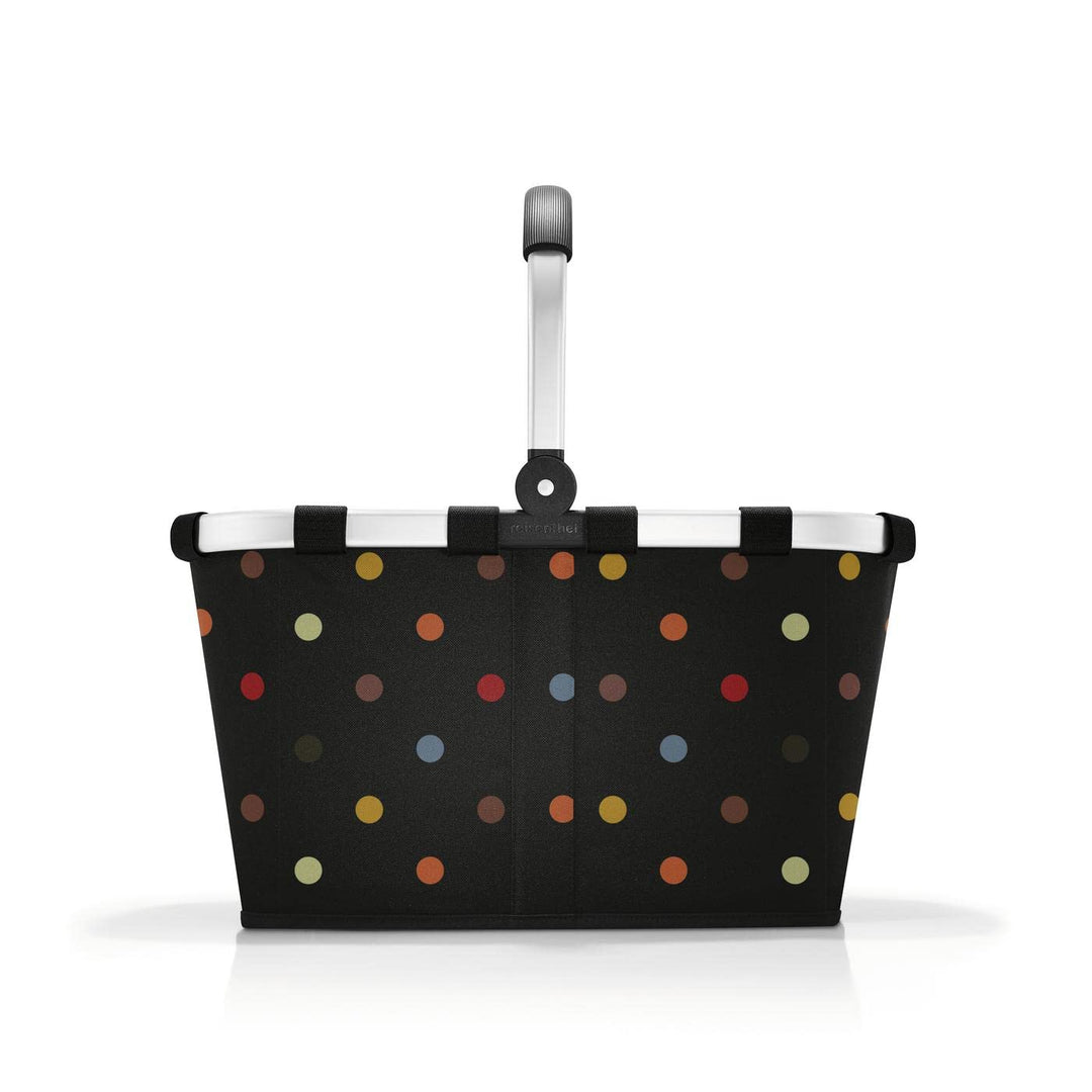 reisenthel Carrybag dots - Stabiler Einkaufskorb mit viel Stauraum und praktischer Innentasche – Ele