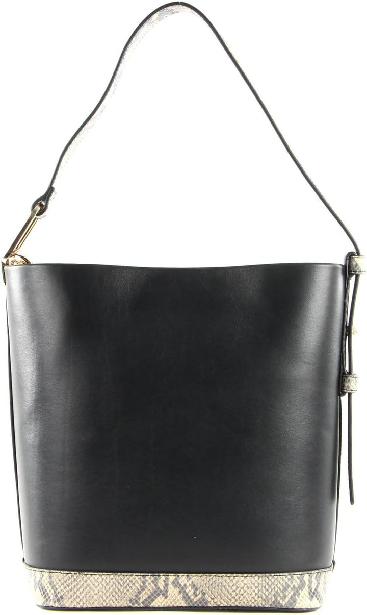 Tommy Hilfiger Leather Statement Bucket Black