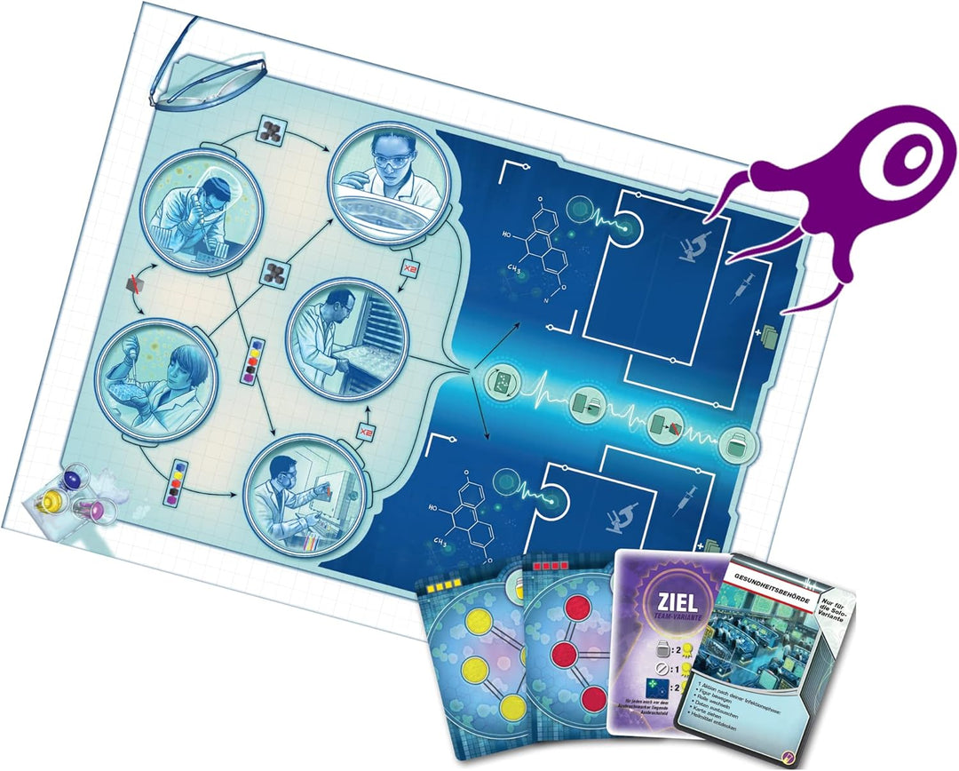 ZMan, Pandemic – Im Labor, Erweiterung, Kennerspiel, Brettspiel, 1-6 Spieler, Ab 8+ Jahren, 40+ Minu