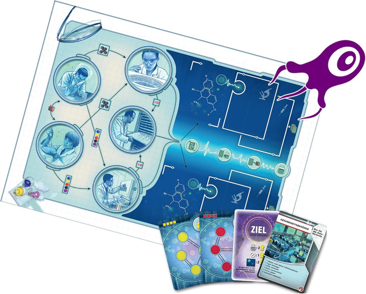 ZMan, Pandemic – Im Labor, Erweiterung, Kennerspiel, Brettspiel, 1-6 Spieler, Ab 8+ Jahren, 40+ Minu