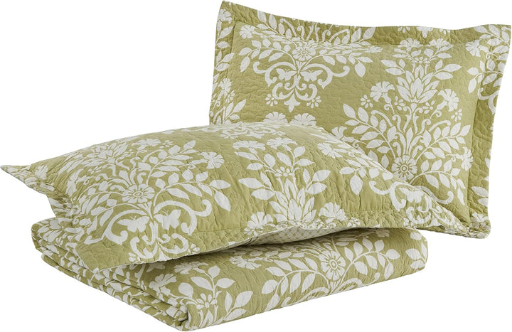 Laura Ashley Home – Queen-Bettwäsche-Set, wendbare Baumwoll-Bettwäsche mit passenden Kissenbezügen,
