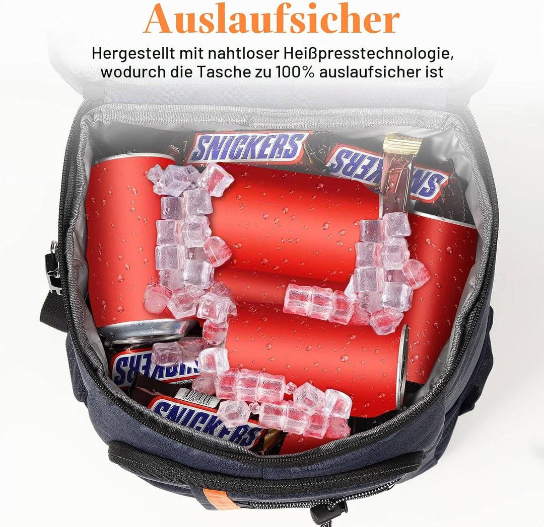 Kühltasche 28 L, Kühlrucksack, Grosser Kühlrucksack Gross, Kühltasche Faltbar Geeignet für Reisen, S