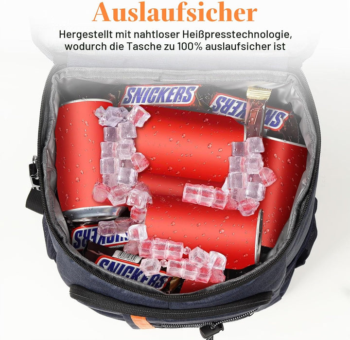 Kühltasche 28 L, Kühlrucksack, Grosser Kühlrucksack Gross, Kühltasche Faltbar Geeignet für Reisen, S
