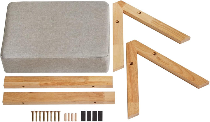 YMYNY Fusshocker, Ottoman klein, Schuhe Wechselhocker, Hilfsfusshocker, Typ A Moderner Stabiler Holz