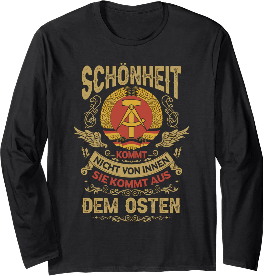 Lustiges Ossi Ostdeutschland DDR Langarmshirt