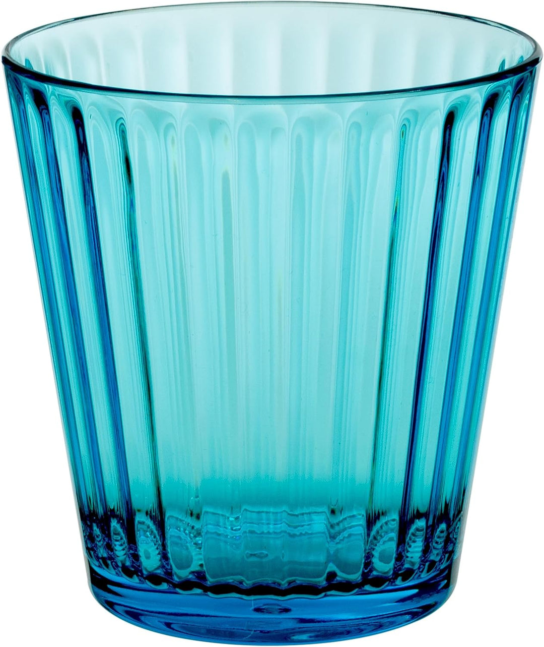 Melamin Geschirr Set 20 Teile elegante Steingut Optik in blau mit Tassen Wasserglas 360 ml blau - fü