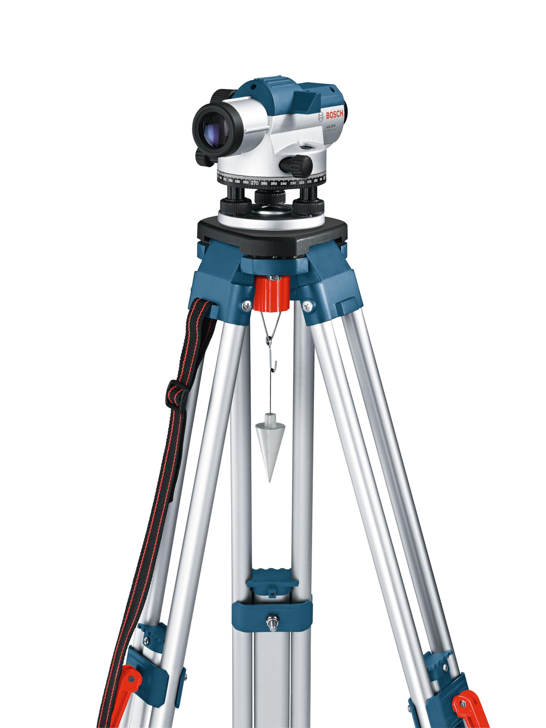 Bosch Professional Optisches Nivelliergerät GOL 26 D (26-fache Vergrösserung, Masseinheit: 360 Grad,