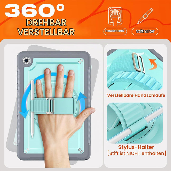 SEYMAC stock Hülle für Samsung Galaxy Tab A11+ Plus/A9+ Plus 11 Zoll 2025/2023, Stossfeste Hülle mit