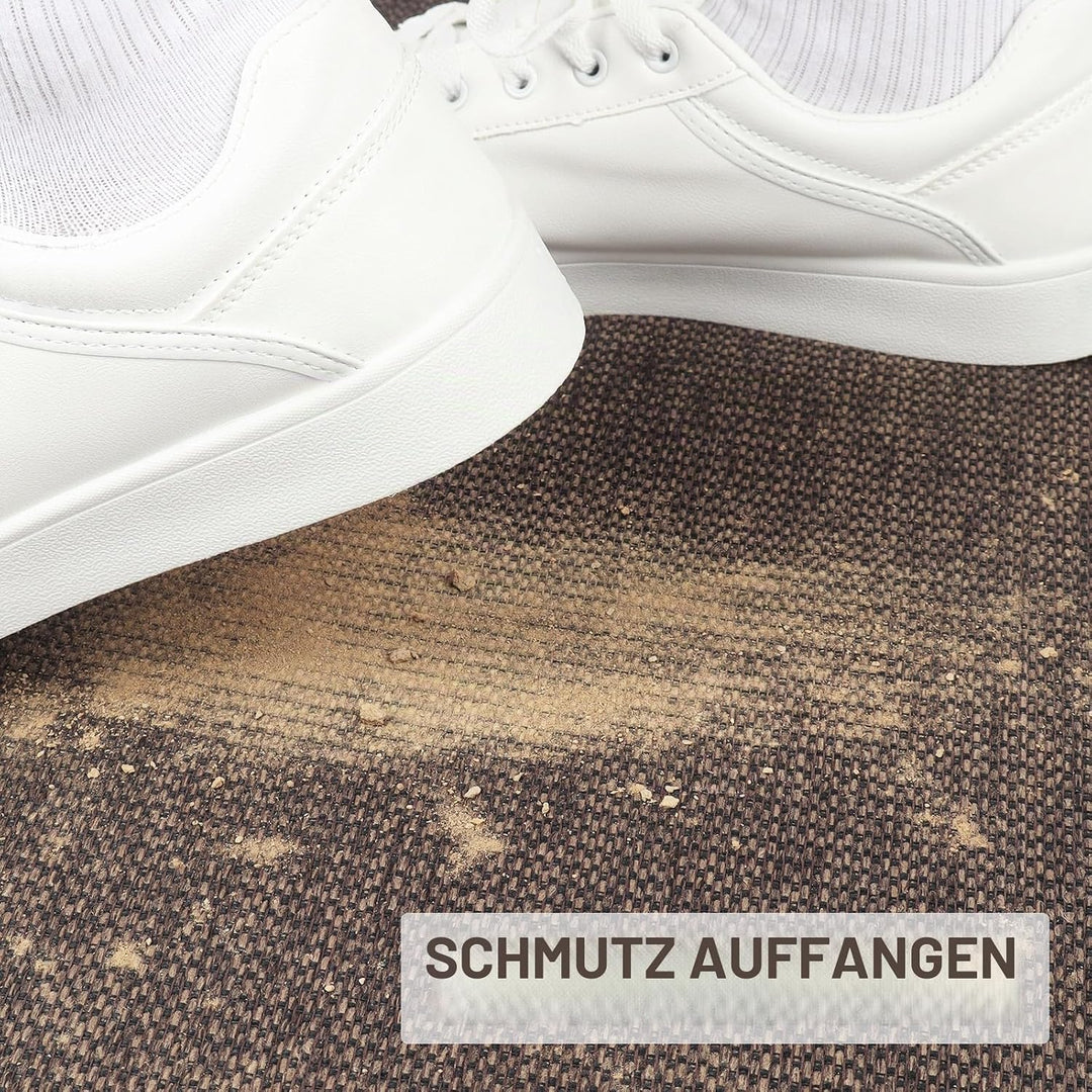 LEKEEPGO Fussmatte Innen 60 x 90 cm, rutschfest Fussmatte, waschbar Schmutzfangmatte, Dünn Türmatte