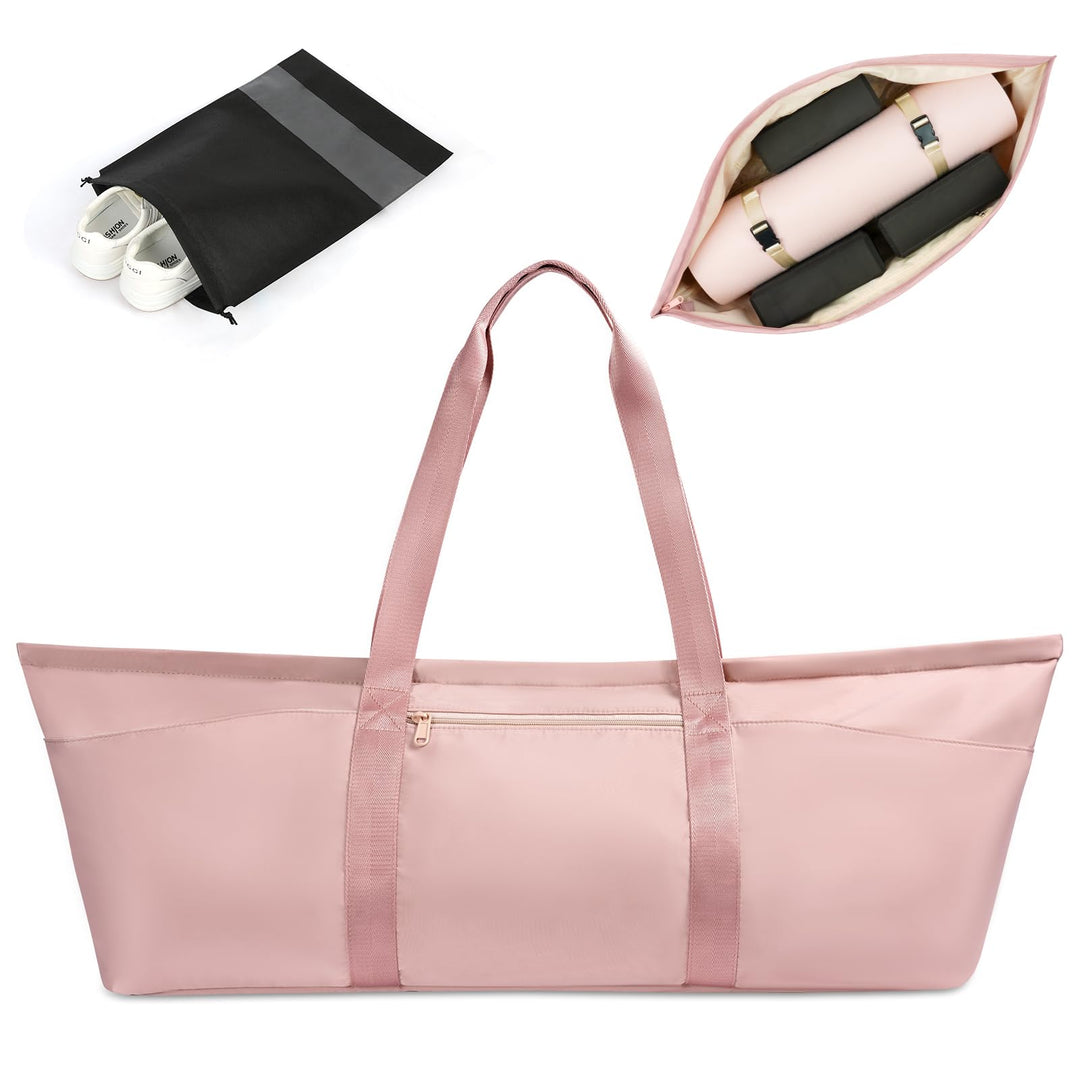 Sporttasche Damen, Gross Yogatasche, Yogamatte Tasche, Sporttasche Damen mit Nassfach & Schuhtasche,