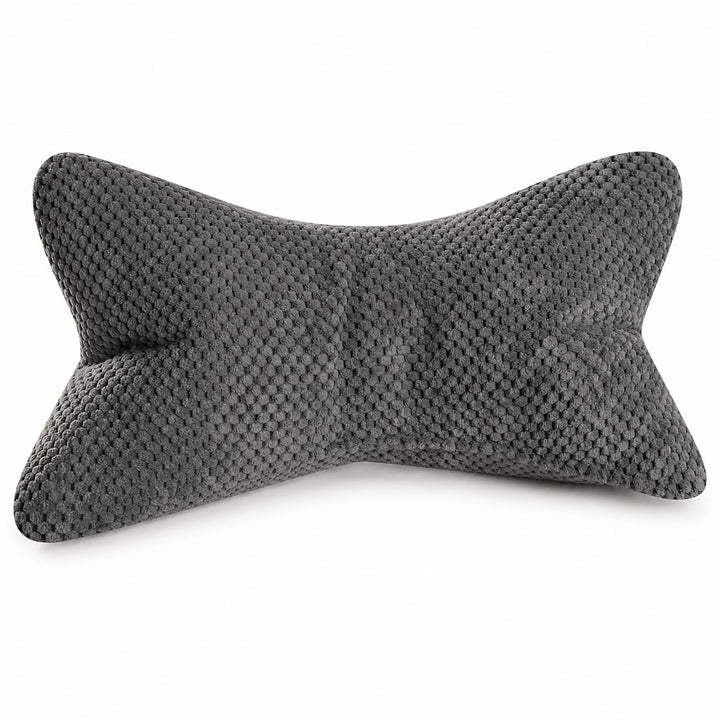 ReWu Leseknochen Mittelgrau 41,6 x 25 x 16 cm | Ergonomisches Stützkissen mit weicher Struktur, Form