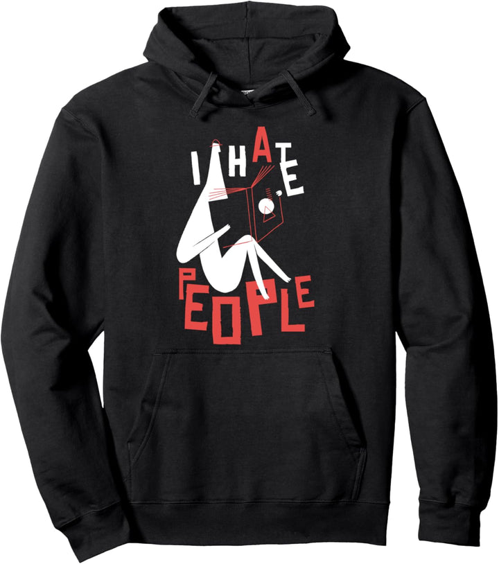 Ich hasse Menschen - misanthropischer Bücherwurm Pullover Hoodie
