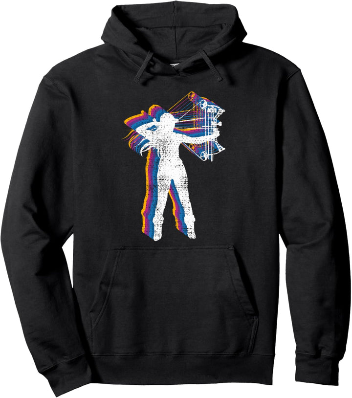 Bogensport Bogenschütze Vintage Pullover Hoodie