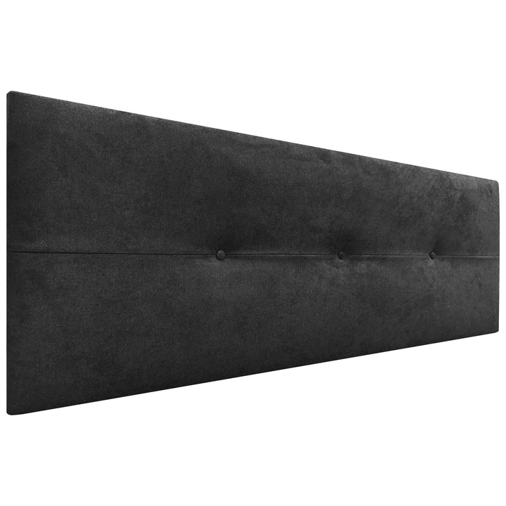 DHOME Kopfteil aus Kunstleder oder Stoff AQUALINE Pro Kopfteil Polsterkopfteil Luxusbett (Stoff Schw