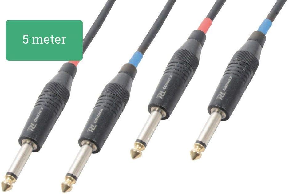 PD Connex Kabel 2x 6,3 Mono - 2x 6,3 mono 5,0 m