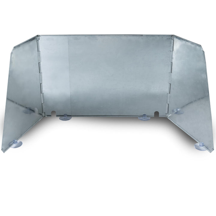 Universal Windschutz für Campingkocher Stahl verstellbar 38-70cm Aufbewahrungstasche passend für 1-2