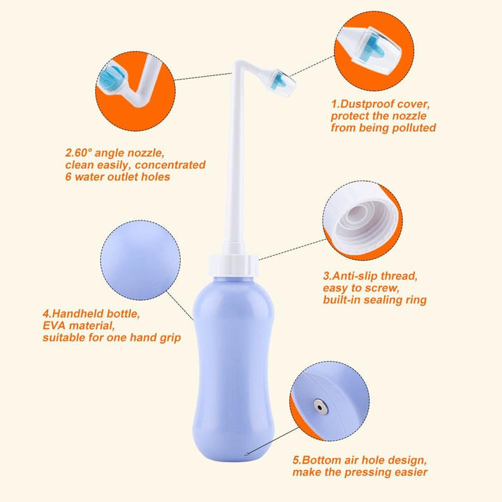 Bidet, Persönlich Hand in tragbarem Handreise Bidet mit Wasser Kapazität für Reinigung (450ml)