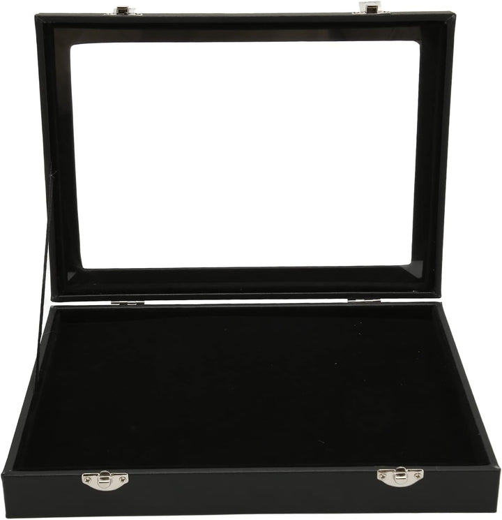Fockety Pin-Vitrine, Schwamm Futter Staub Dicht Schatten Kasten Rahmen mit Klarem Fenster, Pin-Kolle