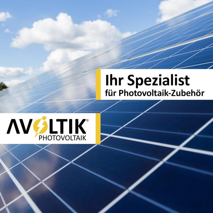 Avoltik Solar Halterung Ziegeldach | Montageset für 2 Paneele I Set aus 8 Dachhaken Edelstahl 3-Fach