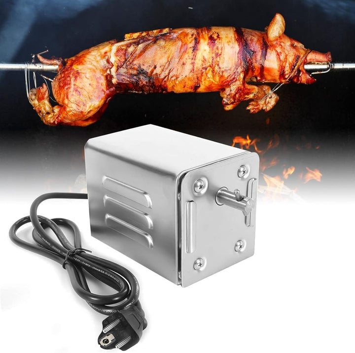 Yontwe 15W SP-S40 Edelstahl BBQ Grill Zubehör Bräter Elektromotor Ziegenschwein Huhn BBQ Spiess Roti