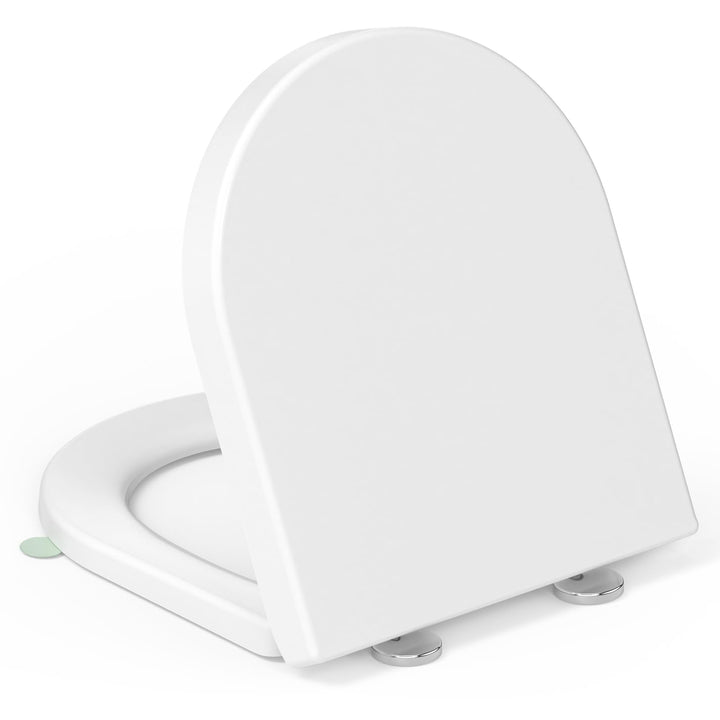 Toilettendeckel mit Absenkautomatik D-Form [KURZ],YEAUPE PRO WC Sitz mit Puller Lid,Toilettensitz mi