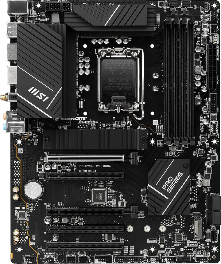 MSI PRO B760-P WiFi DDR4 ProSeries Motherboard (unterstützt Intel Prozessoren der 12. / 13. Generati