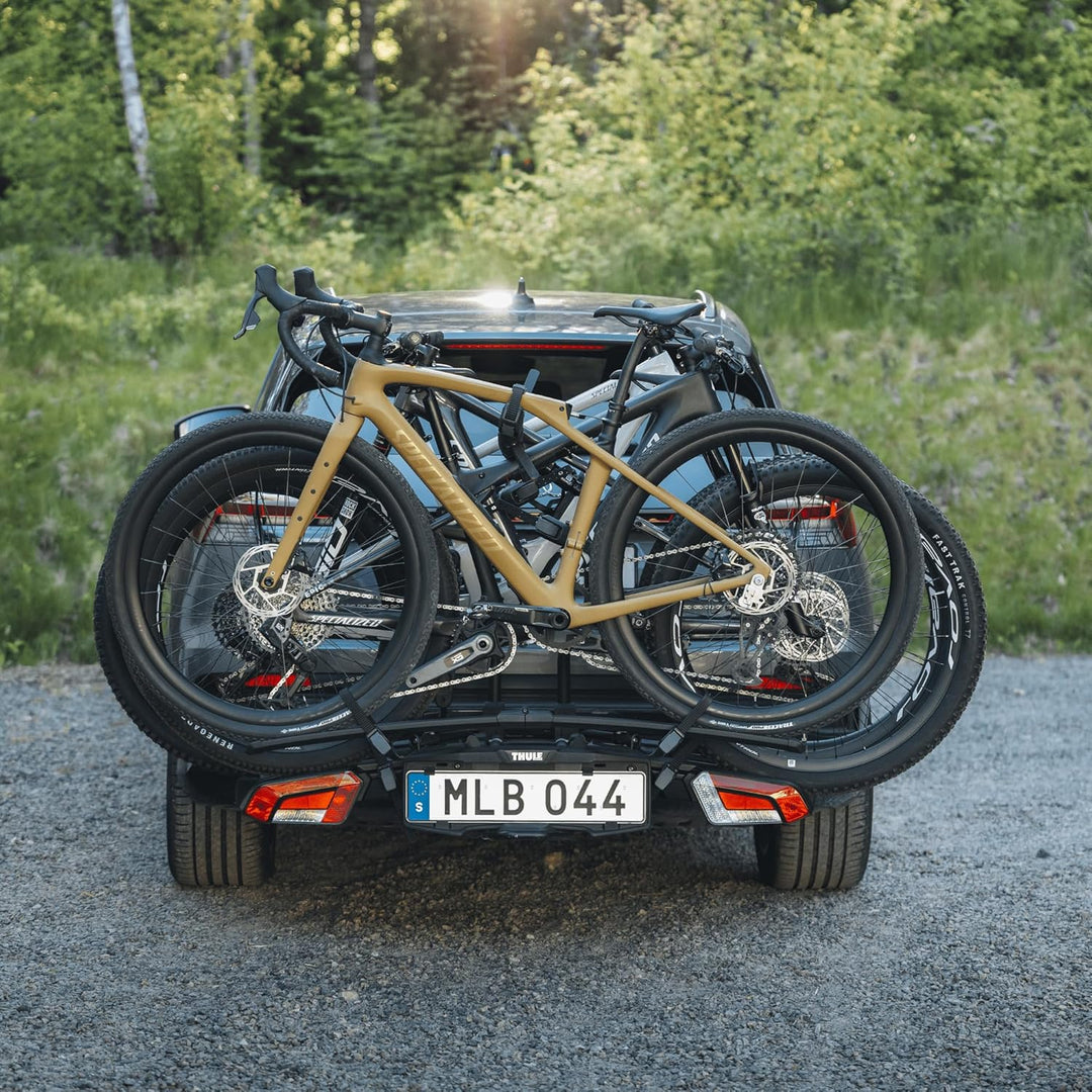 Thule Easyfold 3 Plattform Anhängerkupplung Fahrradträger Schwarz 2(3) bikes, Schwarz 2(3) bikes