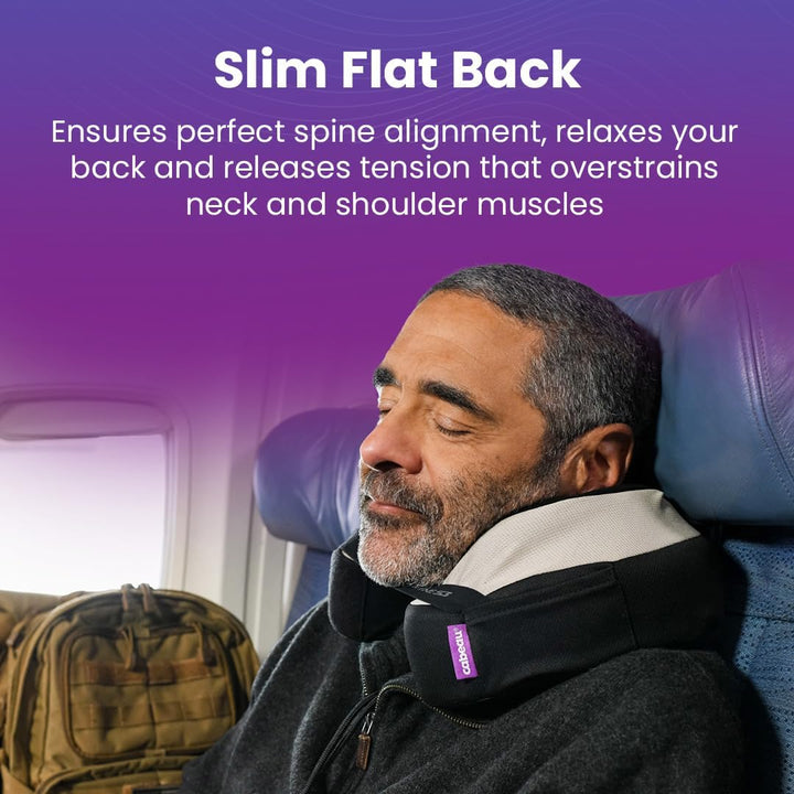 Cabeau The Neck's Evolution, TNE S3 Travel Neck Pillow Memory Foam Airplane Pillow - Neck Pillow wit