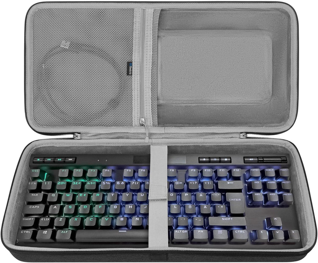 GEEKRIA Tenkeyless TKL Tastaturhülle, Hartschalen-Reisetasche für 80% 87-Tasten-Computer, mechanisch