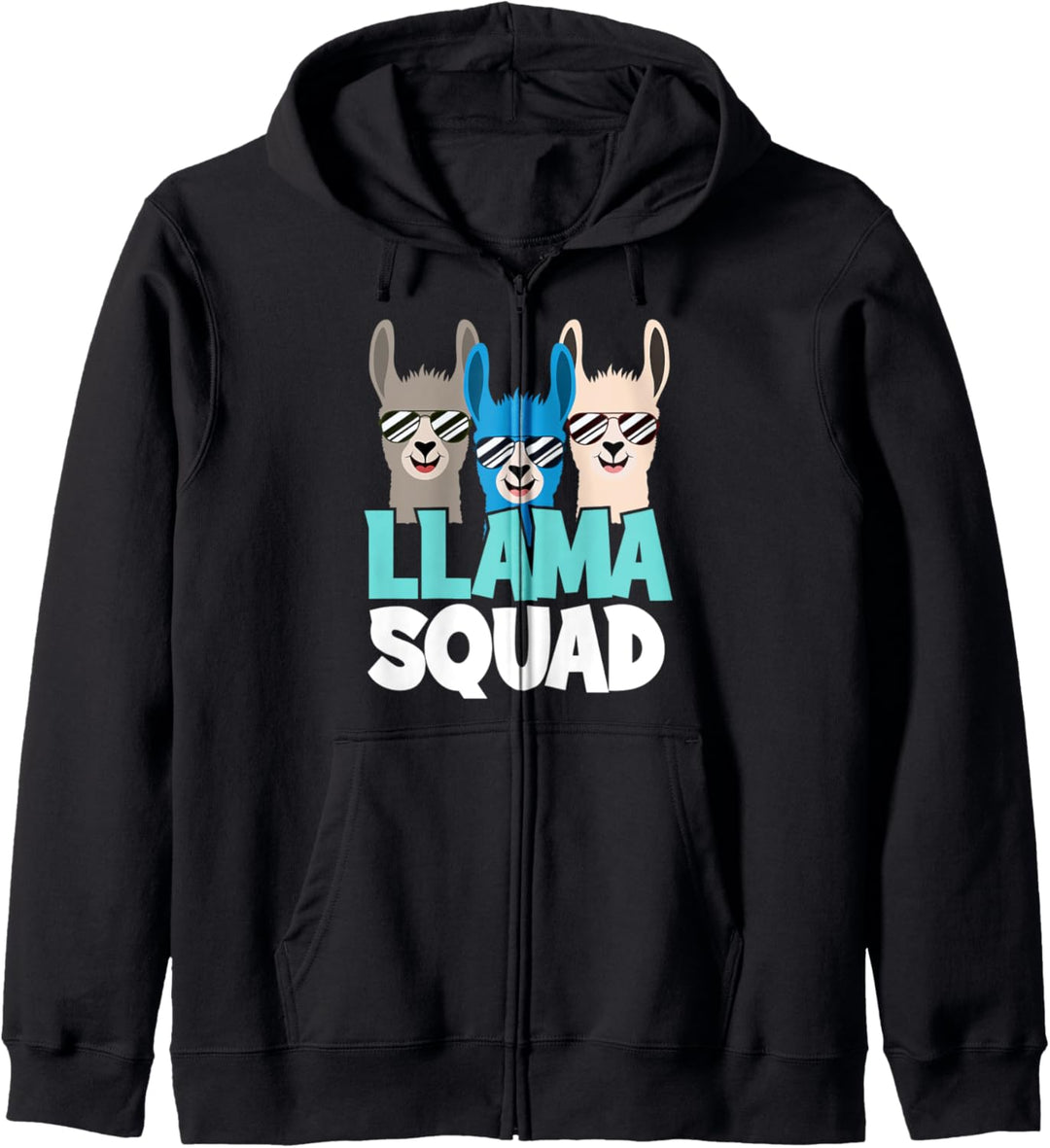 Süsses Lama und Alpaka Lustiges Lama Zoo Lamafan Lamas Kapuzenjacke