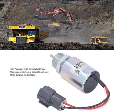 Kraftstoffabschaltmagnetventil SA 3725 12 30A87-00040 30A87-20402 Edelstahl-Stoppmagnetventil für Mi