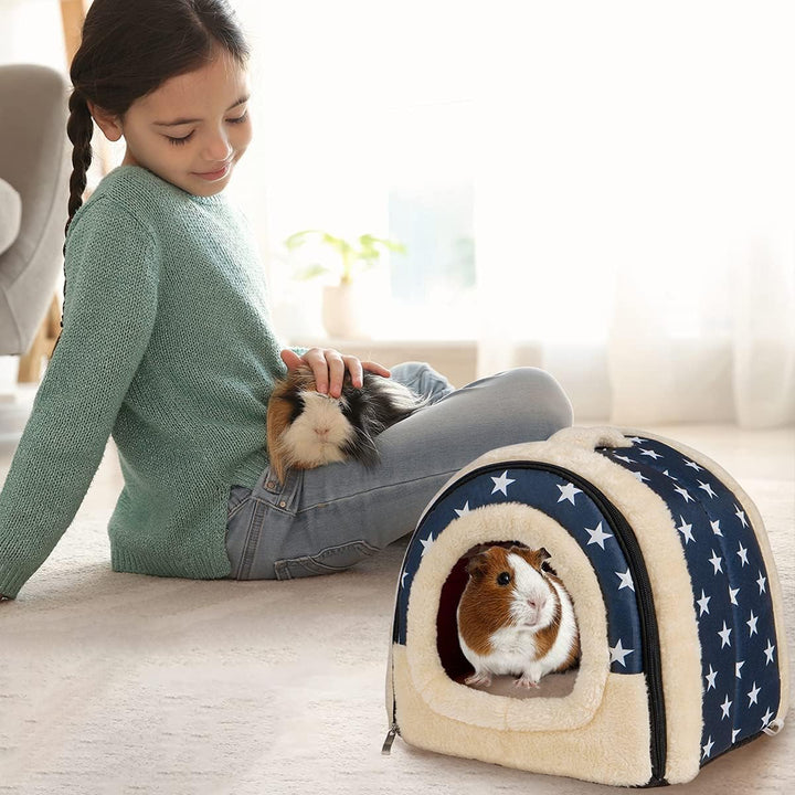 Pantula Meerschweinchen Bett Kuschelhöhle - Höhle Gemütliches gross Hamster Kleintier Bett Versteck